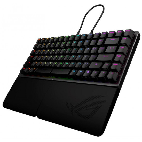 Клавіатура бездротова Asus ROG Falcata Split Magnetic Switch EN RGB Black (90MP043H-BKUA20)