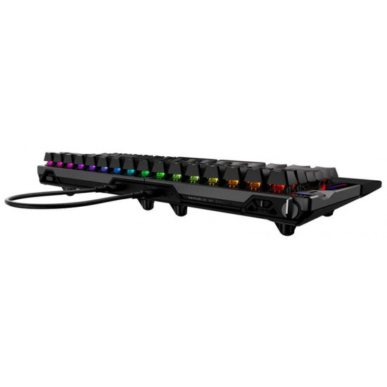 Клавіатура бездротова Asus ROG Falcata Split Magnetic Switch EN RGB Black (90MP043H-BKUA20)