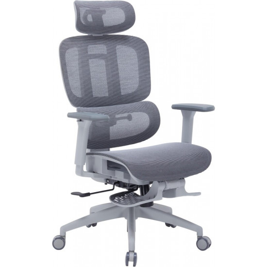 Крісло офісне Officepro Skyline Footrest Gray/Dark Gray (OC750-G-DG-DG)