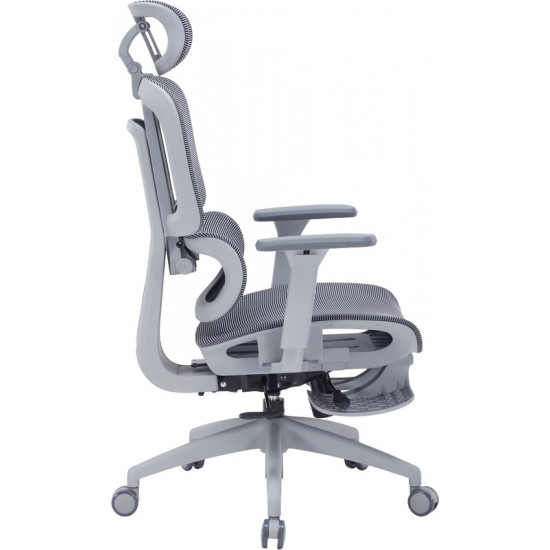 Крісло офісне Officepro Skyline Footrest Gray/Dark Gray (OC750-G-DG-DG)