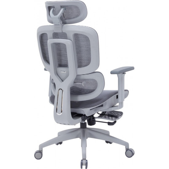 Крісло офісне Officepro Skyline Footrest Gray/Dark Gray (OC750-G-DG-DG)