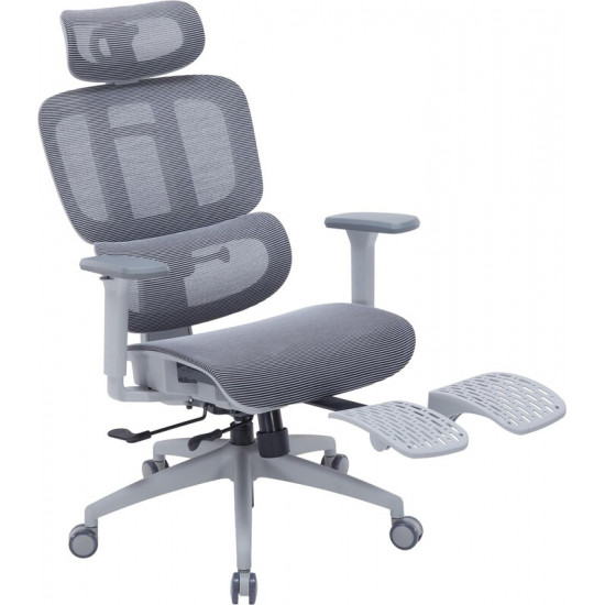 Крісло офісне Officepro Skyline Footrest Gray/Dark Gray (OC750-G-DG-DG)