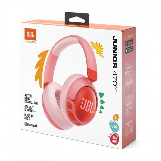 Bluetooth-гарнітура JBL Junior 470NC Pink (JBLJR470NCPIK)
