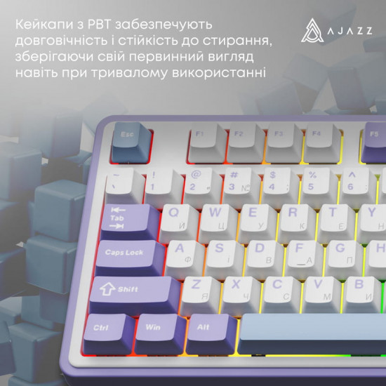 Клавіатура бездротова Ajazz AK980 V2 Gift Switch V2 White (AK980-V2-G-PWB)