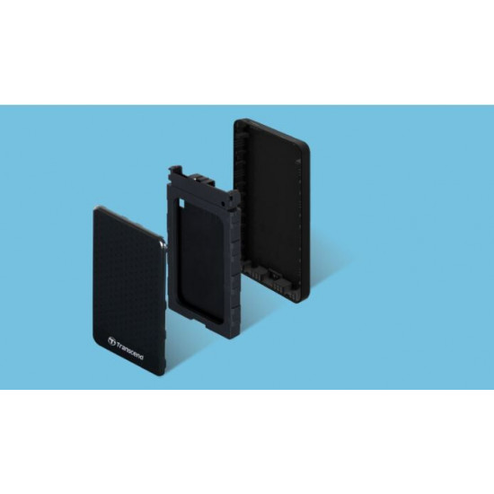 Зовнішній жорсткий диск 2.5" USB3.0 2.0TB Transcend Portable (TS2TSJ25A3K)