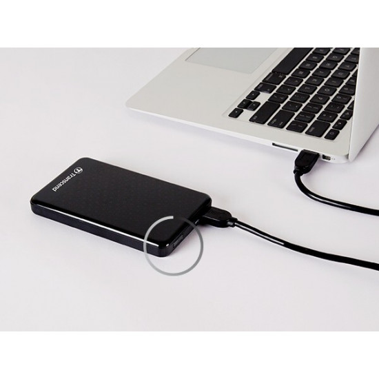 Зовнішній жорсткий диск 2.5" USB3.0 2.0TB Transcend Portable (TS2TSJ25A3K)