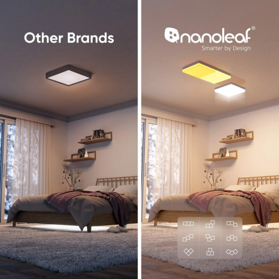 Світильник стельовий Nanoleaf Skylight Starter Kit, 3 шт., Apple HomeKit (NF083K02-3SL)
