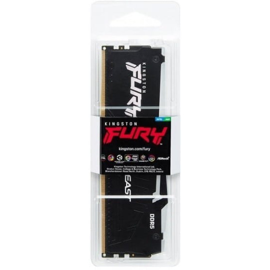 Модуль пам`ятi DDR5 16GB/5200 Kingston Fury Beast RGB (KF552C40BBA-16)