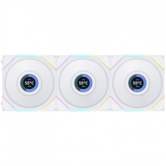 Вентилятор Lian Li TLLCD 120-3, White Cooler (G99.12TLLCD3W.00)