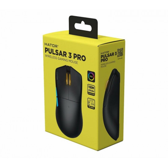 Миша бездротова Hator Pulsar 3 Pro Wireless Black (HTM640)