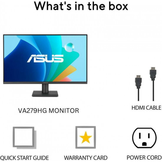 Монітор Asus 27" VA279HG (90LM04J1-B02371) IPS Black 120Hz