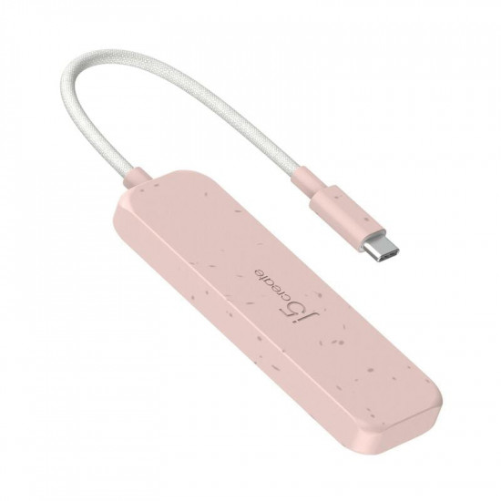 USB-хаб J5create 4 USB-C Red (JCH345ER-N)