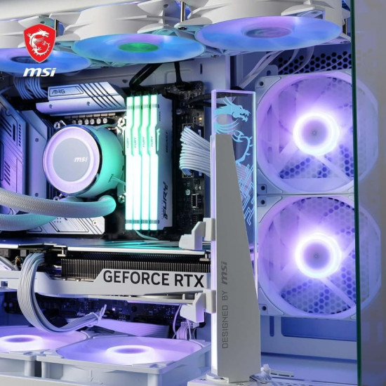 Підставка для відеокарти MSI MPG ARGB Graphics Card Stand White