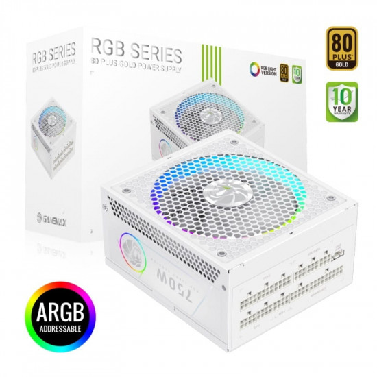 Блок живлення GameMax RGB 750G 750W White