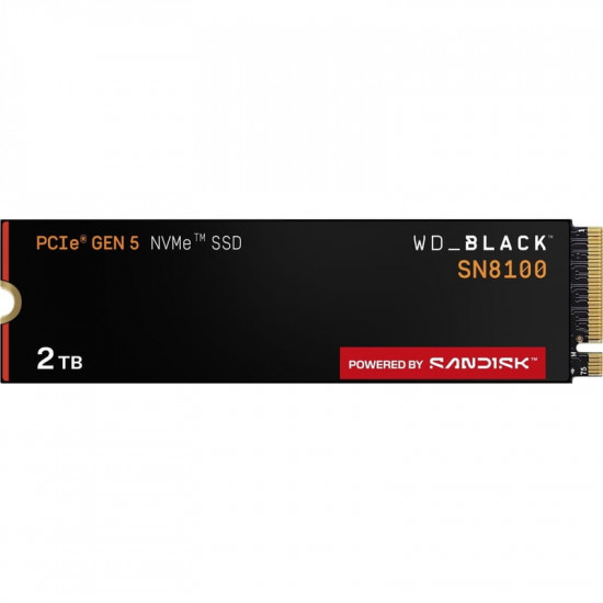 Накопичувач SSD 2TB WD Black SN8100 M.2 2280 PCIe 5.0 x4 3D NAND TLC (WDS200T1X0M)