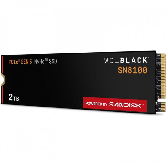 Накопичувач SSD 2TB WD Black SN8100 M.2 2280 PCIe 5.0 x4 3D NAND TLC (WDS200T1X0M)