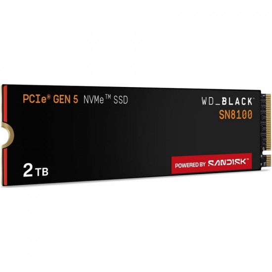 Накопичувач SSD 2TB WD Black SN8100 M.2 2280 PCIe 5.0 x4 3D NAND TLC (WDS200T1X0M)