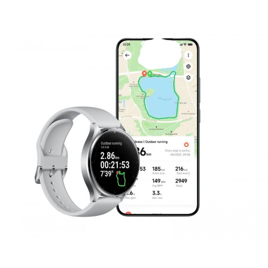 Смарт-годинник Xiaomi Watch 2 Silver Case With Gray TPU Strap (BHR8034GL)