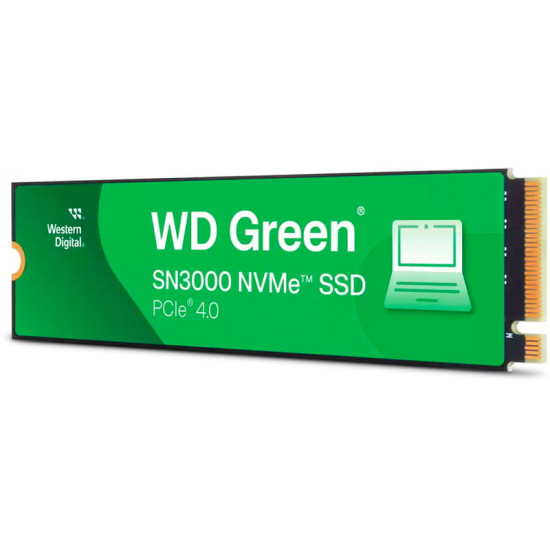 Накопичувач SSD 500GB WD Green SN3000 M.2 2280 PCIe 4.0 x4 3D NAND QLC (WDS500G4G0E)