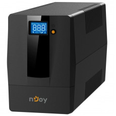 Джерело безперебійного живлення NJOY Horus Plus 600 (PWUP-LI060H1-AZ01B) Lin.int., AVR, 2 x евро, USB, LCD, пластик