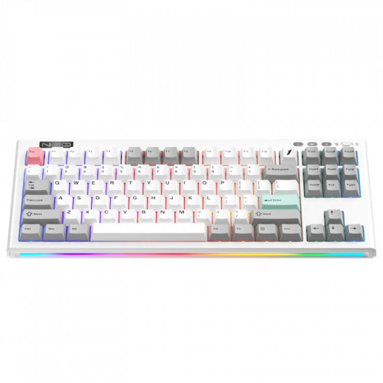 Клавіатура бездротова 1stPlayer NEO87 Wireless Frostwave (NEO87-FW-TLD)