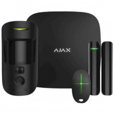 Комплект охоронної сигналізації Ajax StarterKit Cam HDR (8EU) UA Black