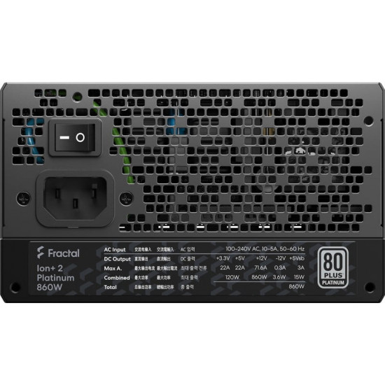 Блок живлення Fractal Design FD-P-IA2P-860-EU Black, 860W