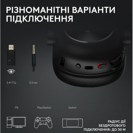 Гарнітура Logitech G Pro X2 Wireless LightSpeed Magenta (981-001275)
