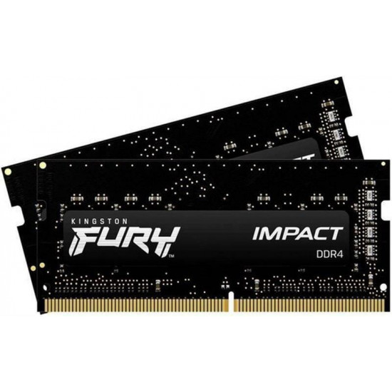 Модуль пам`ятi SO-DIMM DDR4 2x8GB/3200 Kingston Fury Impact (KF432S20IBK2/16)