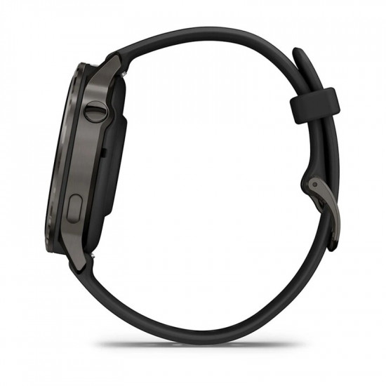 Смарт-годинник Garmin Venu 4 41mm Slate Bezel with Black Silicone Band (010-03013-02)