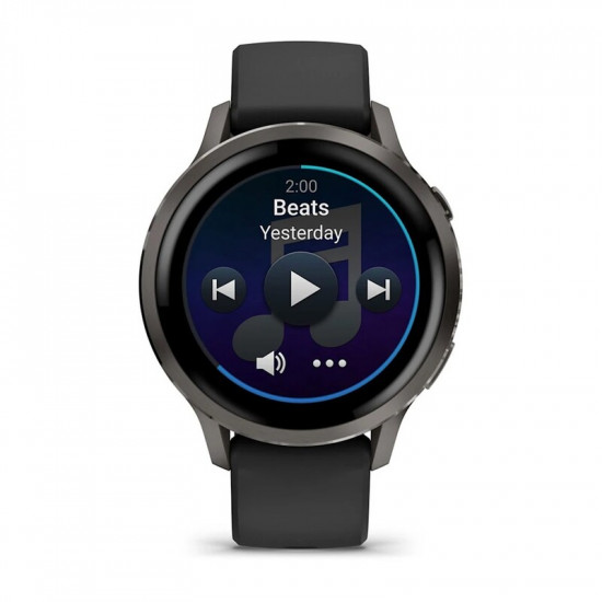 Смарт-годинник Garmin Venu 4 41mm Slate Bezel with Black Silicone Band (010-03013-02)