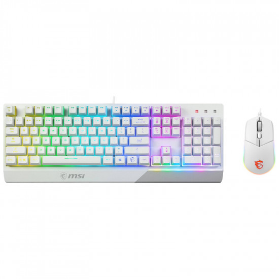 Комплект (клавіатура, миша) MSI Vigor GK30 Combo UA White