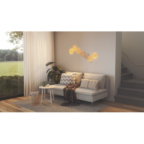 Додаткові панелі Nanoleaf Elements - Hexagons Expansion Pack Apple HomeKit, 3 шт. (NL52-E-0001HB-3PK)