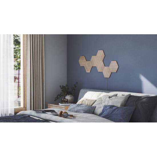 Додаткові панелі Nanoleaf Elements - Hexagons Expansion Pack Apple HomeKit, 3 шт. (NL52-E-0001HB-3PK)