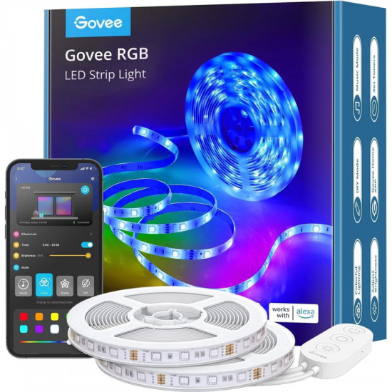 Світлодіодна стрічка розумна Govee H611 RGB, 10 м, White (H61103A3)