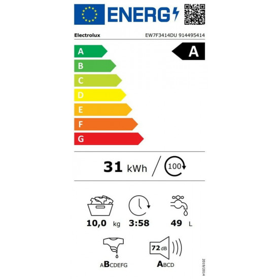 Пральна машина Electrolux EW7F3414DU