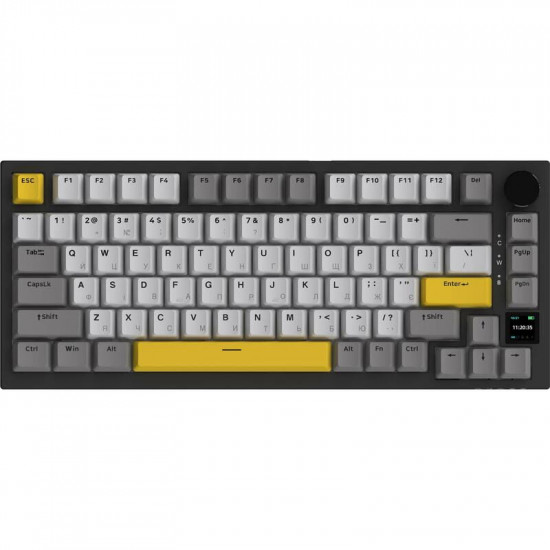 Клавіатура бездротова Ajazz AK820 Pro Gift Switch Black (AK820PRO-G-BGY)
