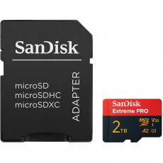 Карта пам`ятi MicroSDXC 2TB UHS-I/U3 Class 10 SanDisk Extreme Pro R250/W150MB/s + SD-adapter (SDSQXCD-2T00-GN6MA)
