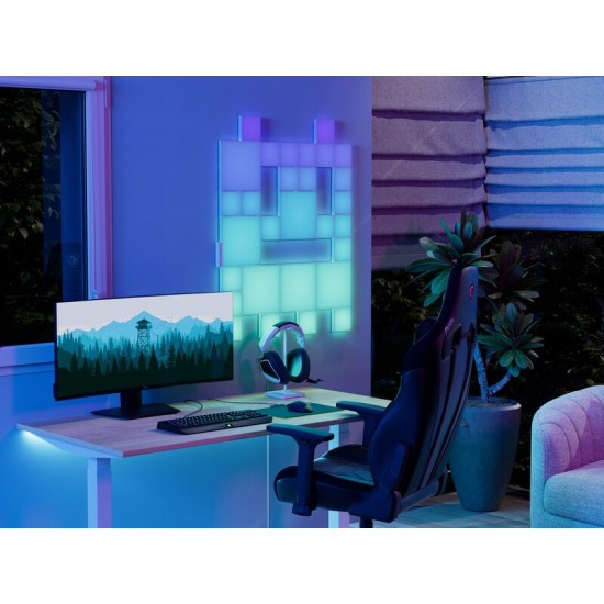 Комплект панелей Nanoleaf Blocks Small Squares Add-On Kit з підтримкою HomeKit і Matter, 4 шт. (N8100E00-4SS)