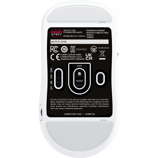 Миша бездротова Cherry Xtrfy M68 Pro RGB White (CX-M68W-PRO-WHITE)
