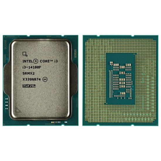 Процесор Intel Core i3 14100F 3.5GHz (12MB, Raptor Lake Refresh, 60W, S1700) Box (BX8071514100F)