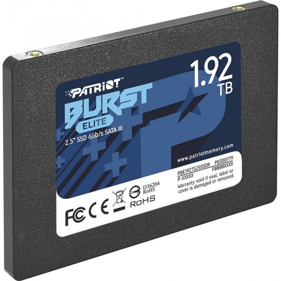 Накопичувач SSD 1.92TB Patriot Burst Elite 2.5" SATAIII TLC (PBE192TS25SSDR)