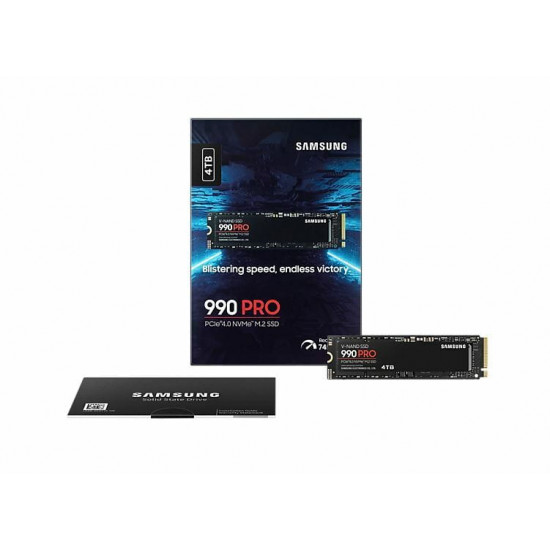 Накопичувач SSD  4ТB Samsung 990 PRO M.2 2280 PCIe 4.0 x4 NVMe V-NAND TLC (MZ-V9P4T0BW)