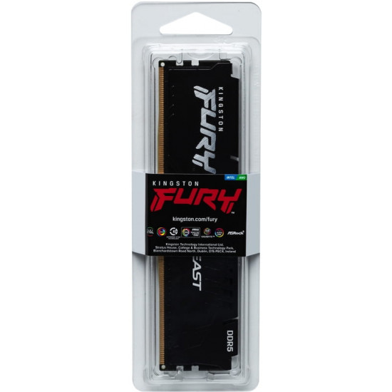 Модуль пам`яті DDR5 32GB/5600 Kingston Fury Beast Black (KF556C36BBE2-32)