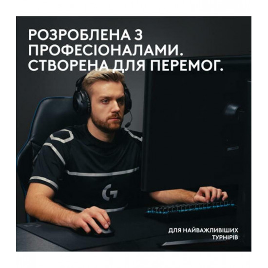Клавiатура бездротова Logitech G PRO X TKL Lightspeed Black Tactile (920-012136)