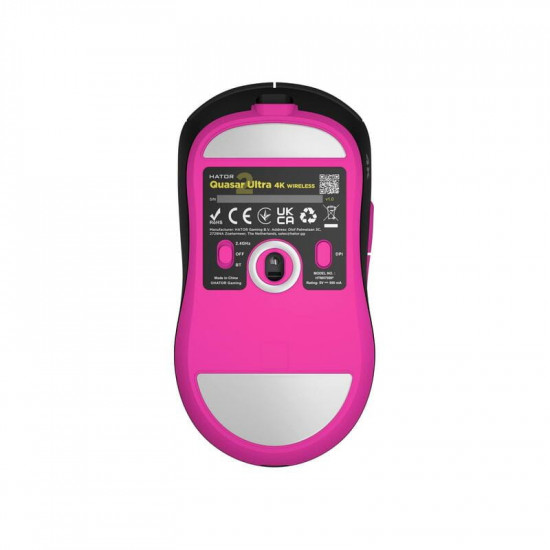 Миша бездротова Hator Quasar 2 Ultra 4K Wireless Black/Pink (HTM570BP)