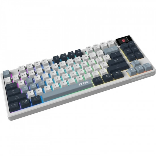 Клавіатура бездротова MSI Forge GK600 TKL W SKY UA 104key White (S11-43UAP01-HH9)