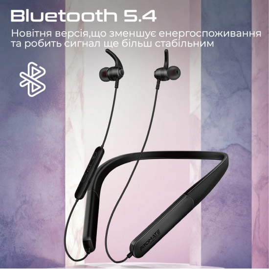 Bluetooth-гарнітура Promate Leap-200h Black