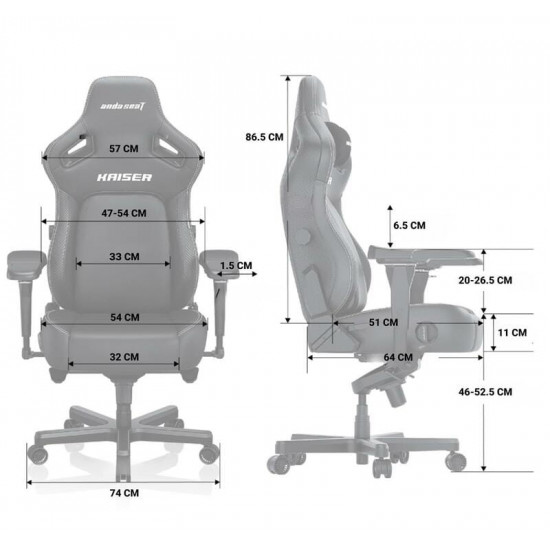 Крісло для геймерів Anda Seat Kaiser 4 Size XL Violet (AD12YDDC-XLL-20-V-PV/C)