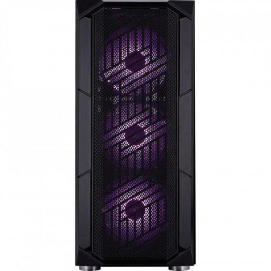 Корпус 1stPlayer XF-BK-4F7 Black без БЖ